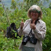  Kathy and a Silverback (Congo)